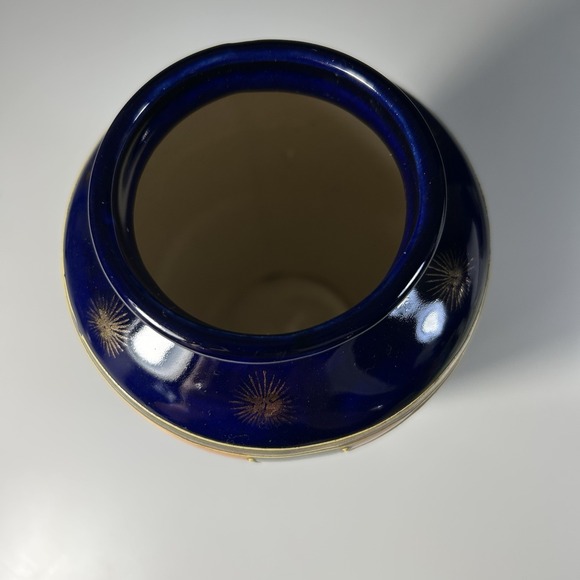 Antique Vase Oriental Japanese Hand Painted Ceramic Made in Japan Artisanal READ - Picture 6 of 9